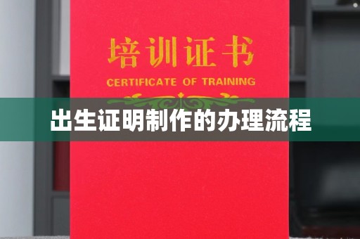 大埤出生证明制作的办理流程