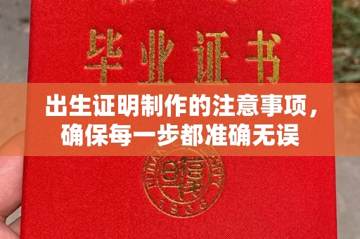 大埤出生证明制作的注意事项，确保每一步都准确无误