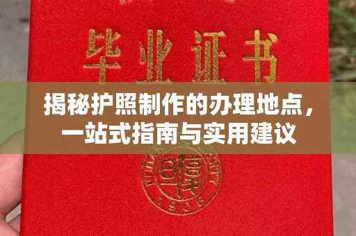 大埤揭秘护照制作的办理地点，一站式指南与实用建议