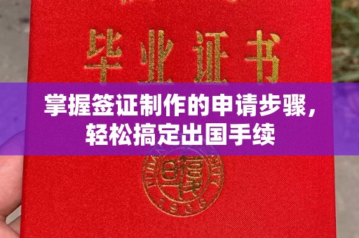 大埤掌握签证制作的申请步骤，轻松搞定出国手续