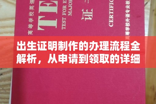 大埤出生证明制作的办理流程全解析，从申请到领取的详细指南
