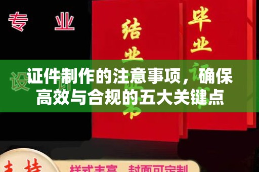 大埤证件制作的注意事项，确保高效与合规的五大关键点