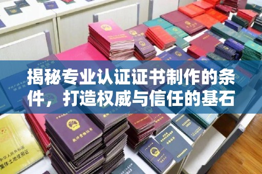 大埤揭秘专业认证证书制作的条件，打造权威与信任的基石