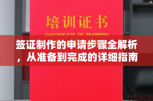 大埤签证制作的申请步骤全解析，从准备到完成的详细指南